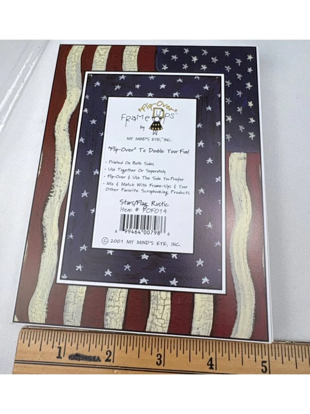 My Minds Eye Flip-Over Frame-Ups Scrapbooking Kit 128 Designs Patriotic Rustic